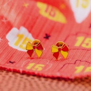 KC Cheer Bow Earrings ❤️🏈Chiefs